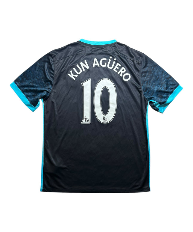 Manchester City Football Shirt Away 2015/2016 Kun Aguero 10 (XL)