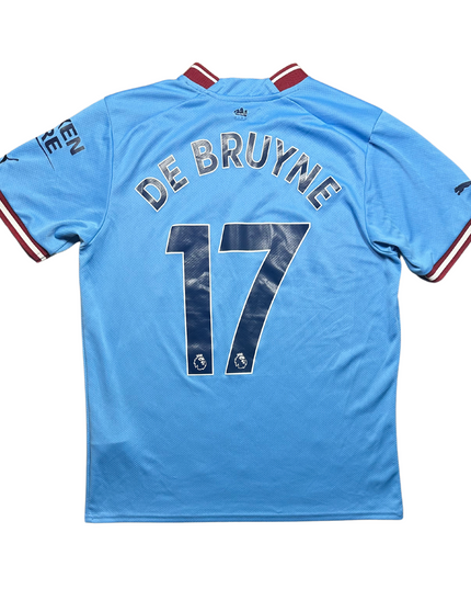 Manchester City 2022/2023 Home Football Shirt De Bruyne (17)