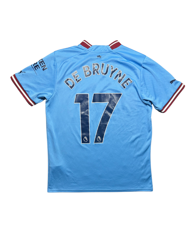 Manchester City 2022/2023 Home Football Shirt De Bruyne (17)