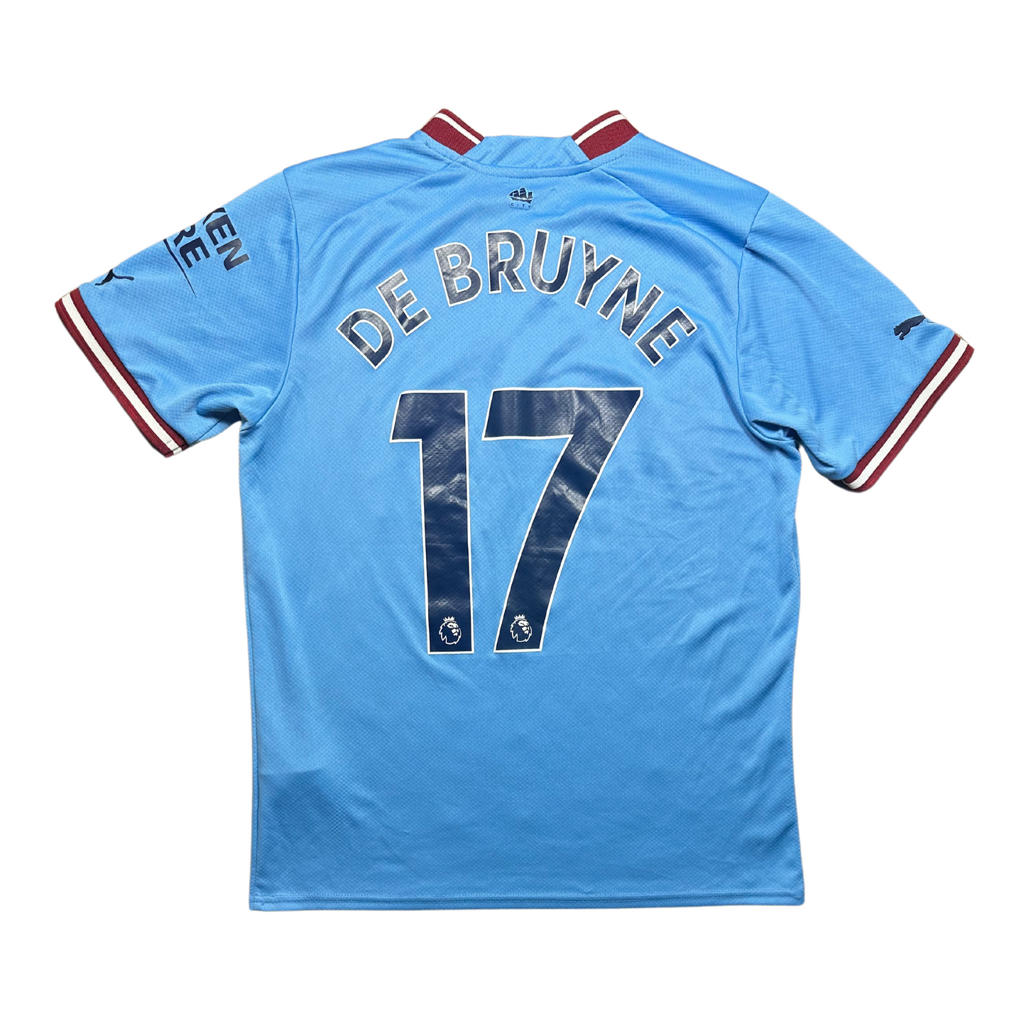 Manchester City 2022/2023 Home Football Shirt De Bruyne (17)