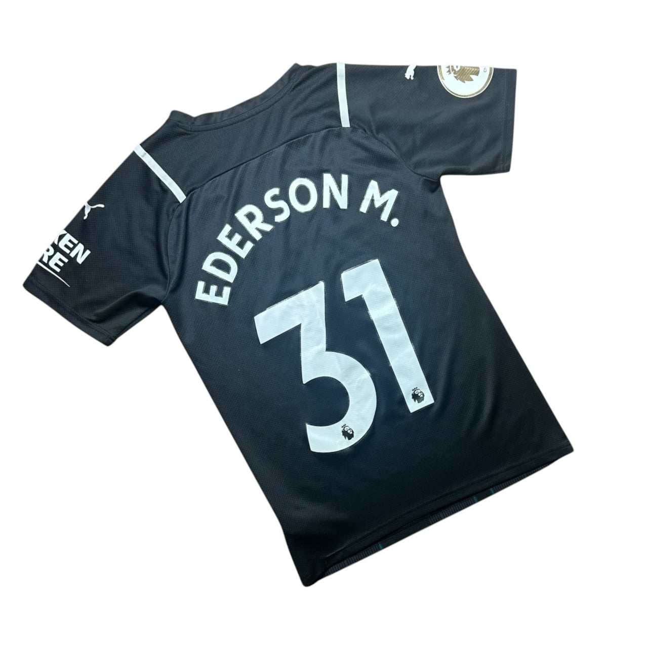Manchester City Football Shirt 2021/2022 Goalkeeping Shirt Ederson M. 31 (S)