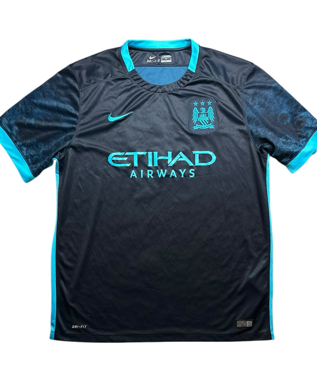 Manchester City Football Shirt Away 2015/2016 Kun Aguero 10 (XL)