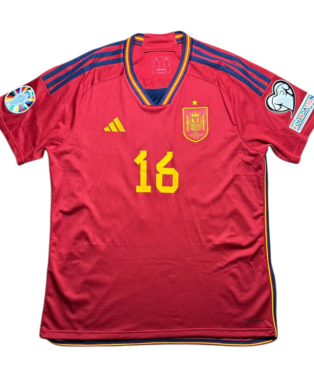 Spain Football Shirt 2022/2023 Home Rodrigo 16 (XL)