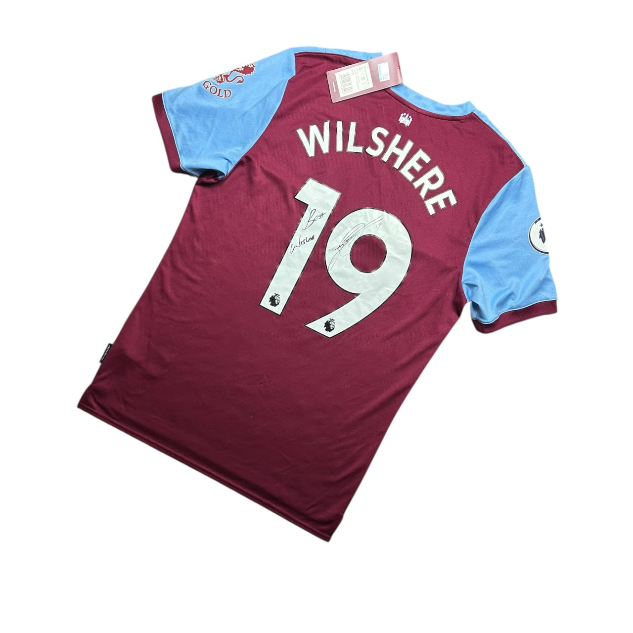 West Ham Football Shirt Home 2019/2020 Wilshere 19 BNWT Signed (M)