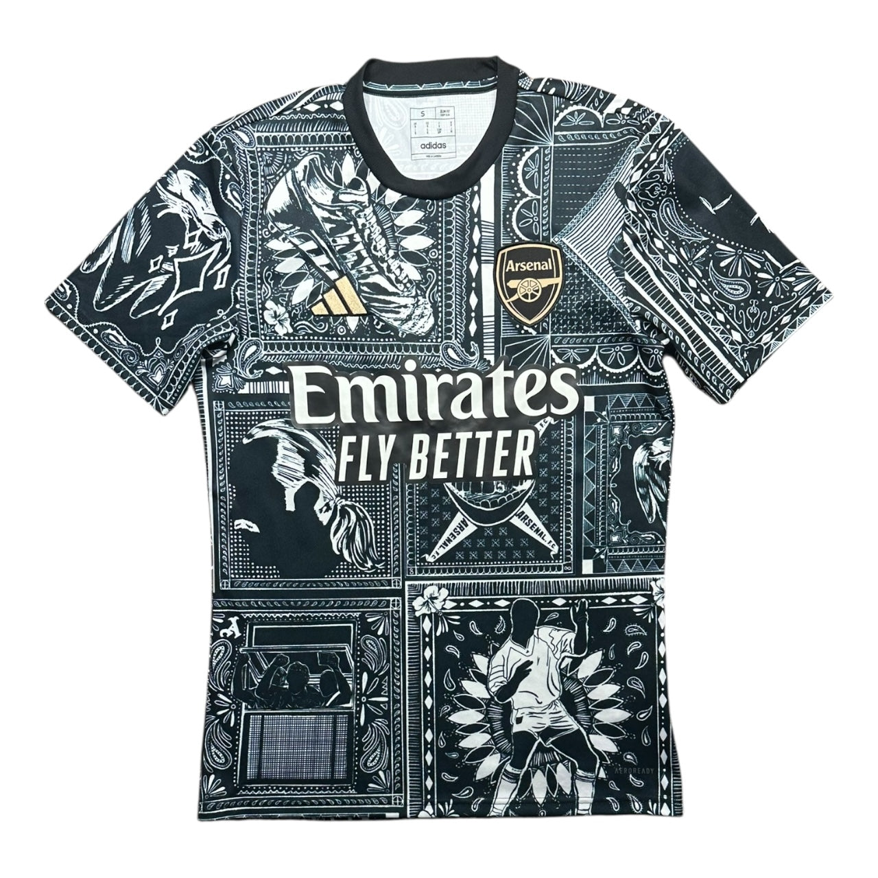 Arsenal Football Shirt X Ian Wright 2023/2024 Pre Match (S)