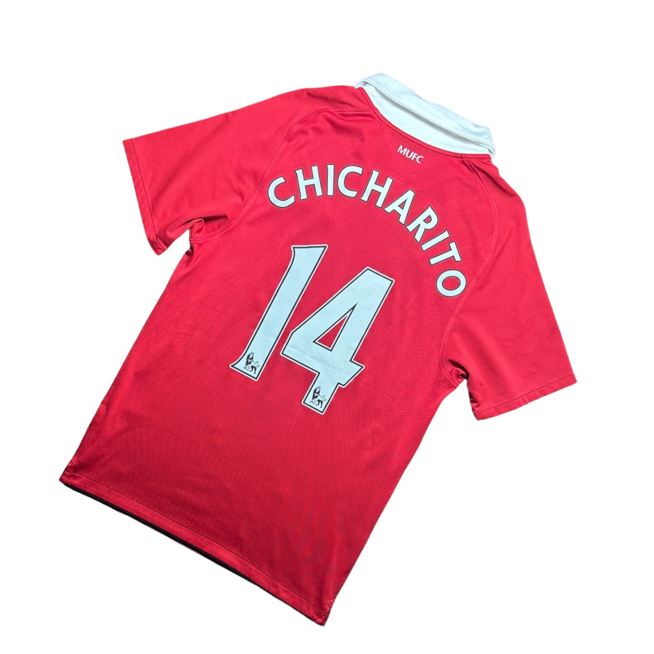 Manchester United 2010/2011 Home Football Shirt Chicharito 14 (S)