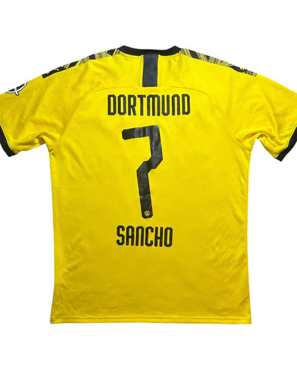 Borussia Dortmund Football Shirt Home 2019/2020 Sancho 7 (L)