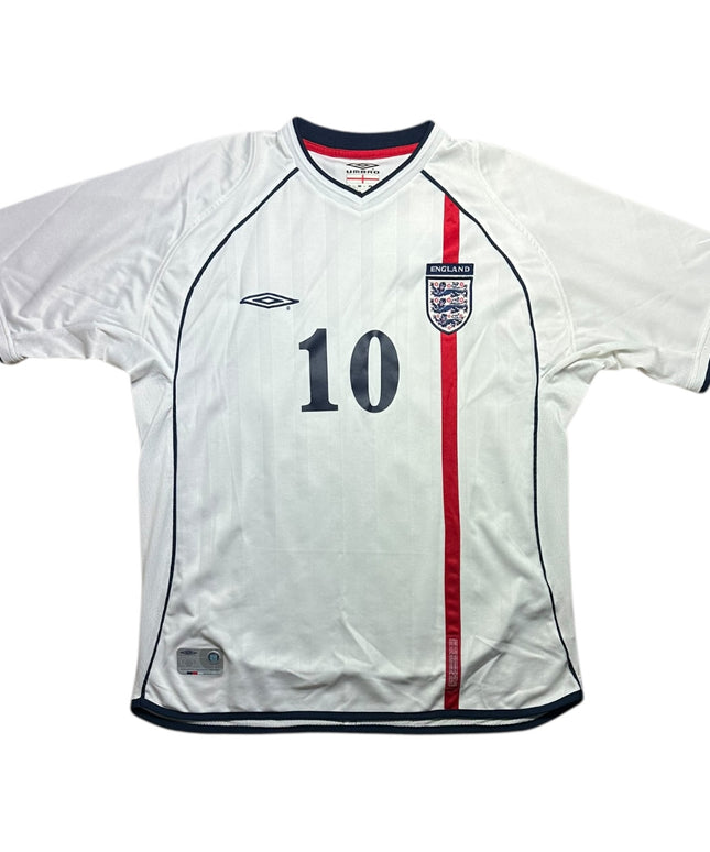 England Football Shirt 2002 Home Owen 10 (L)
