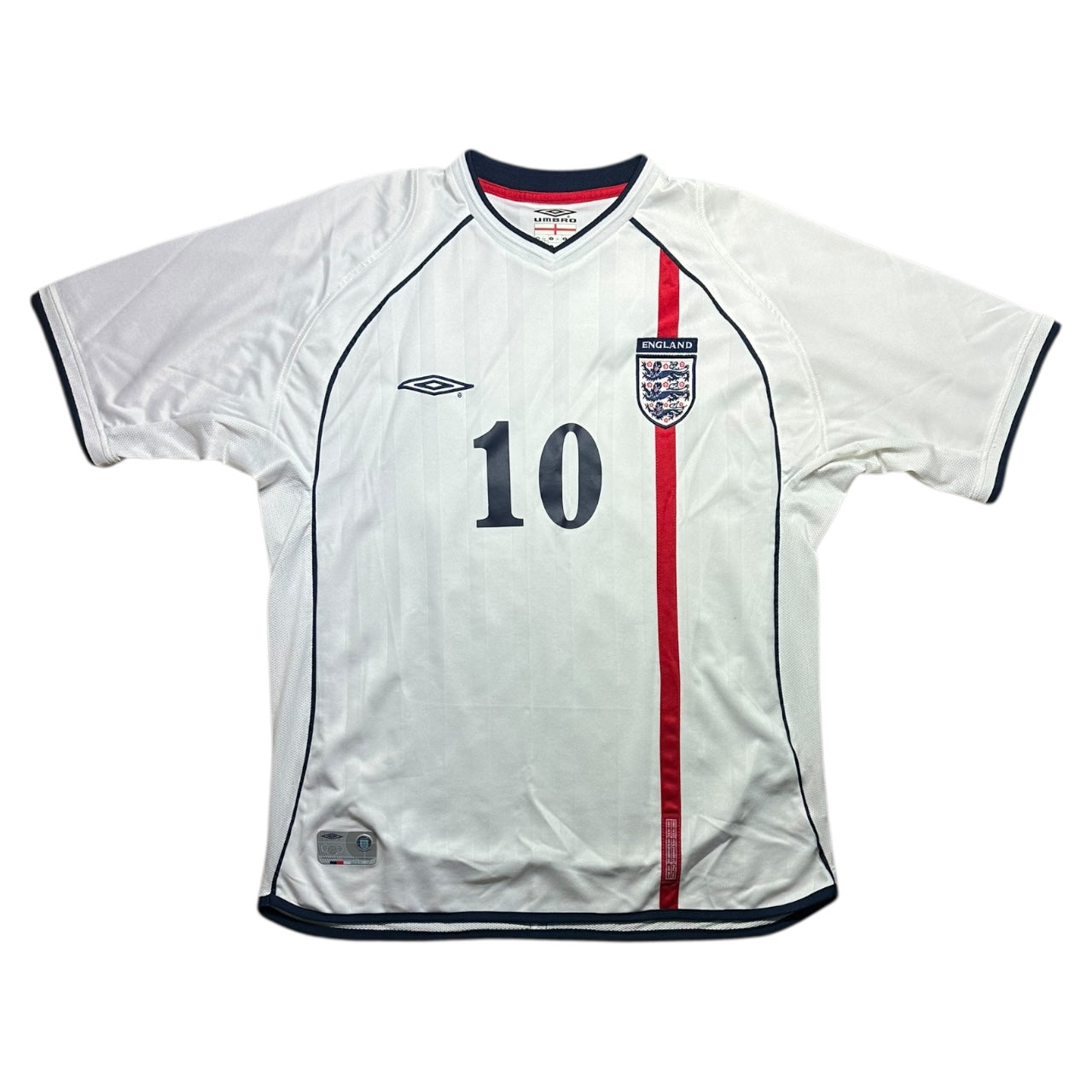 England Football Shirt 2002 Home Owen 10 (L)