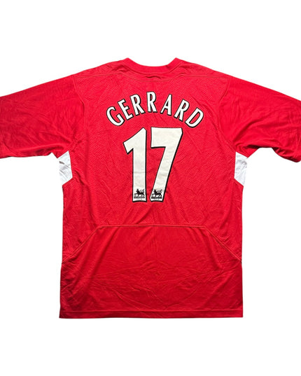 Liverpool Football Shirt Home 2004/2005 Gerrard 17 (L)