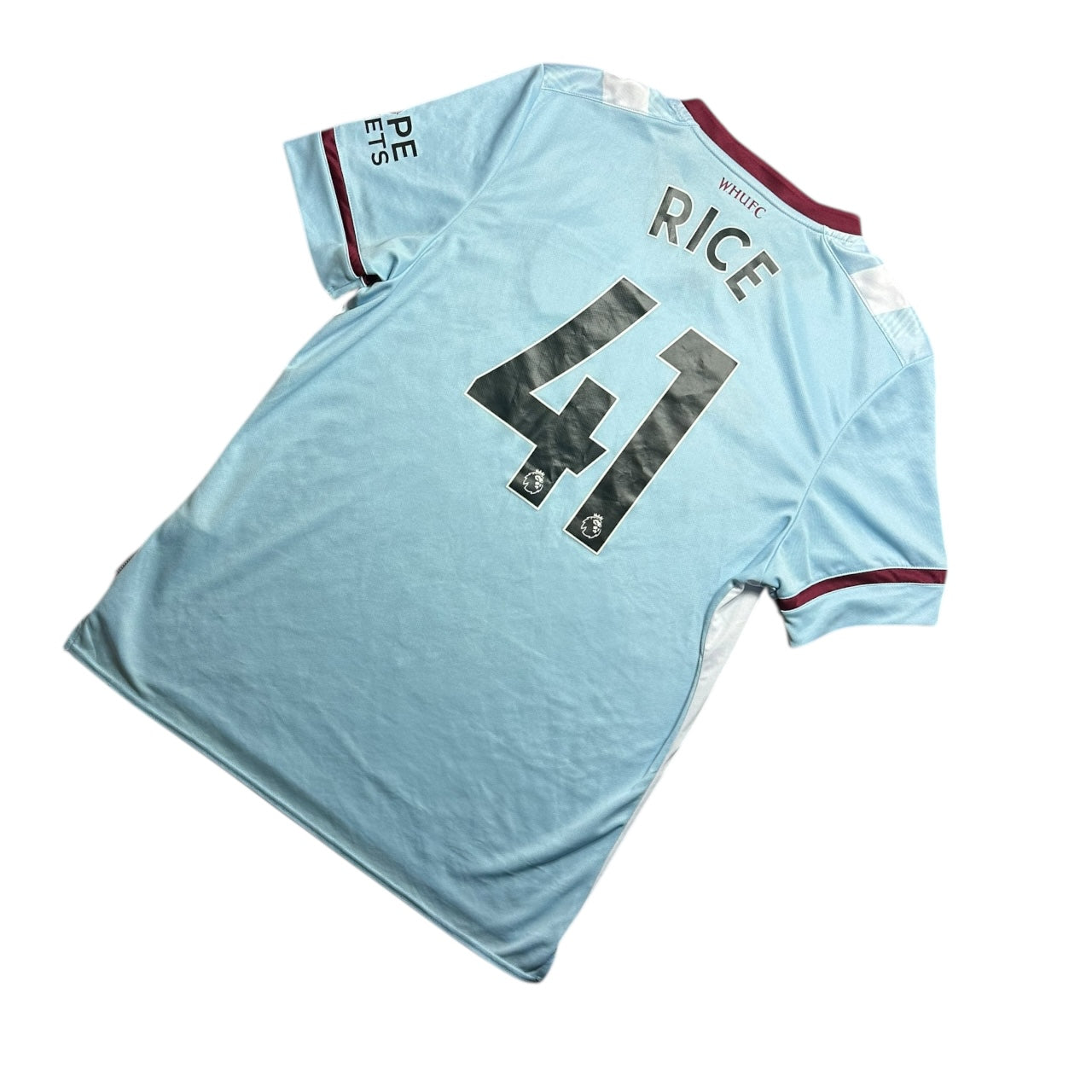 West Ham Football Shirt 2021/2022 Away Rice 41 (XL)