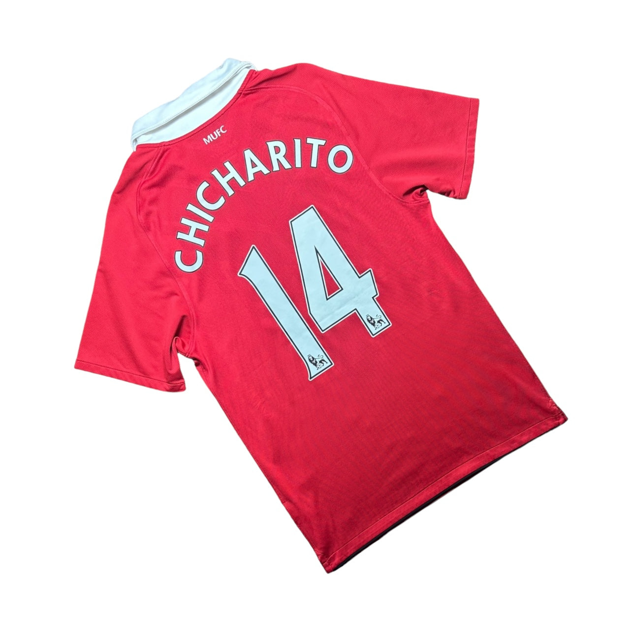 Manchester United 2010/2011 Home Football Shirt Chicharito 14 (S)