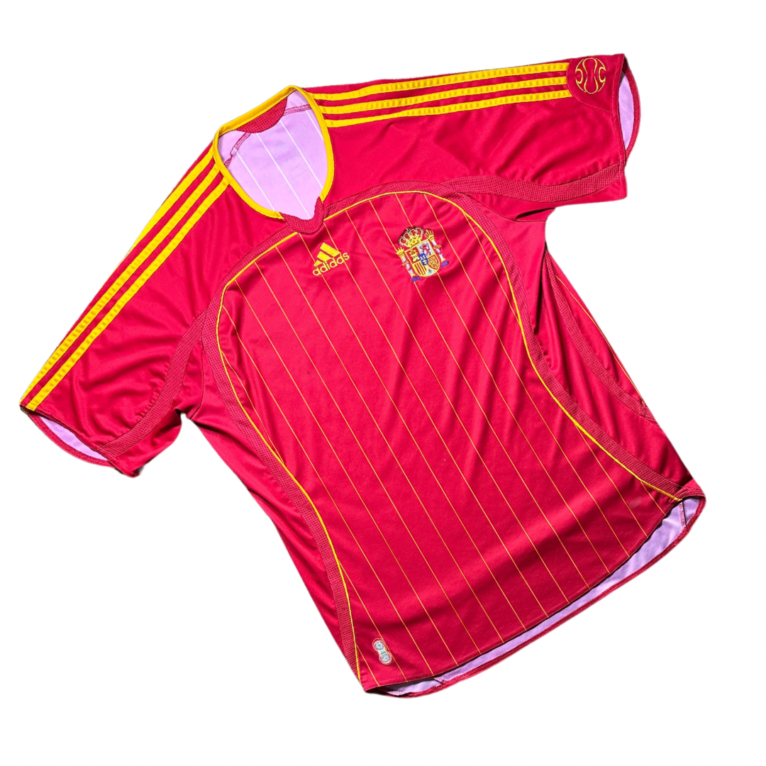 Spain 2006/2008 Home Football Shirt