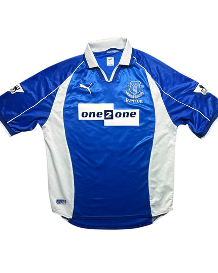 Everton Football Shirt 2001/2002 Home Gravesen 16 (XL)