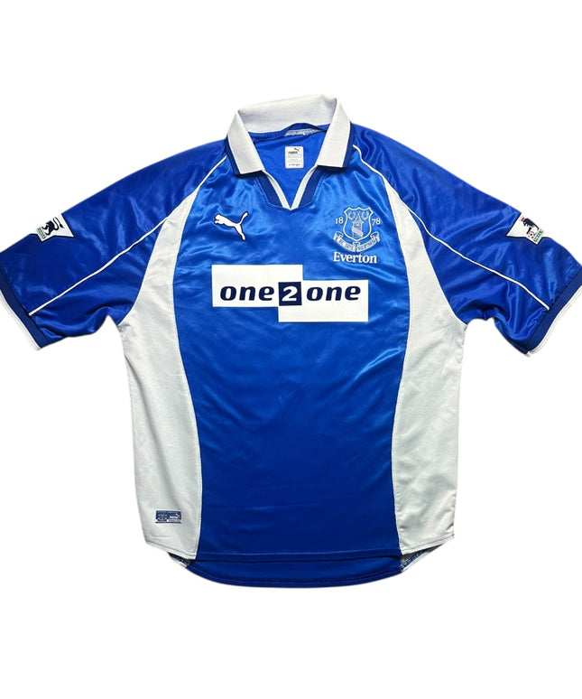 Everton Football Shirt 2001/2002 Home Gravesen 16 (XL)