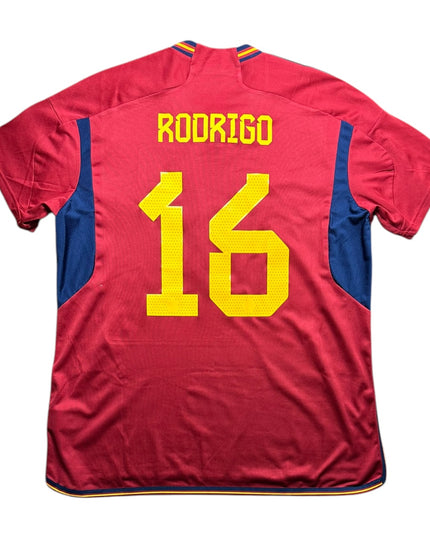 Spain Football Shirt 2022/2023 Home Rodrigo 16 (XL)