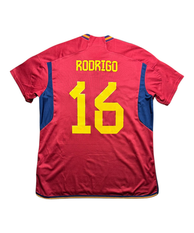 Spain Football Shirt 2022/2023 Home Rodrigo 16 (XL)