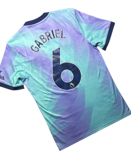 Arsenal Football Shirt 2024/2025 Third Gabriel 6 (M)