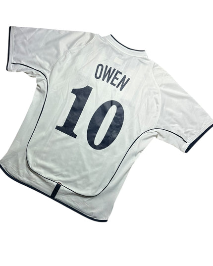 England Football Shirt 2002 Home Owen 10 (L)
