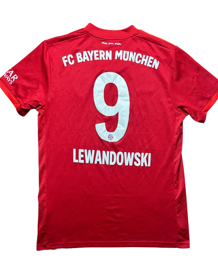 Bayern Munich 2019/2020 Home Football Shirt Lewandowski (9)