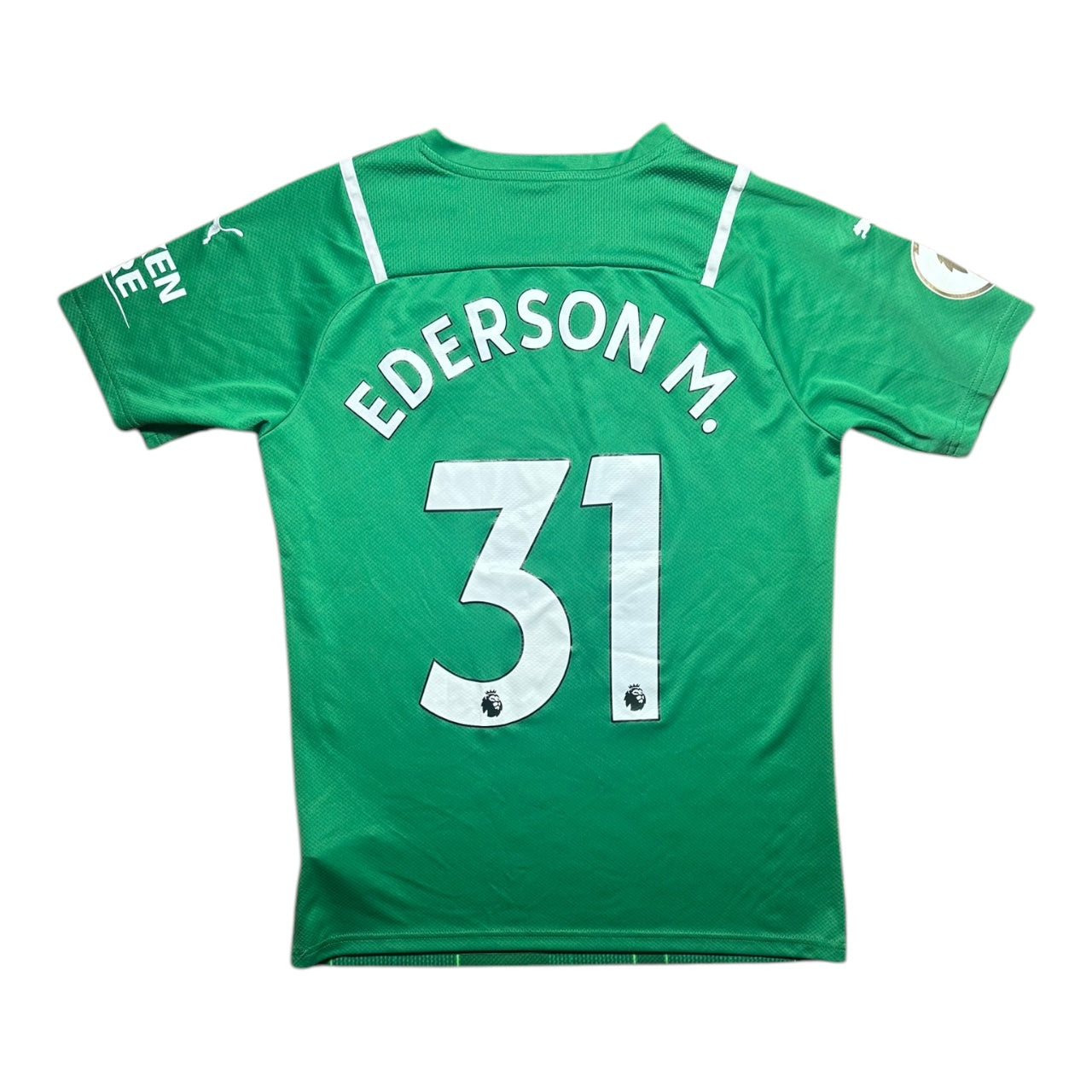 Manchester City Football Shirt 2021/2022 Goalkeeping Shirt Ederson M. 31 (M)