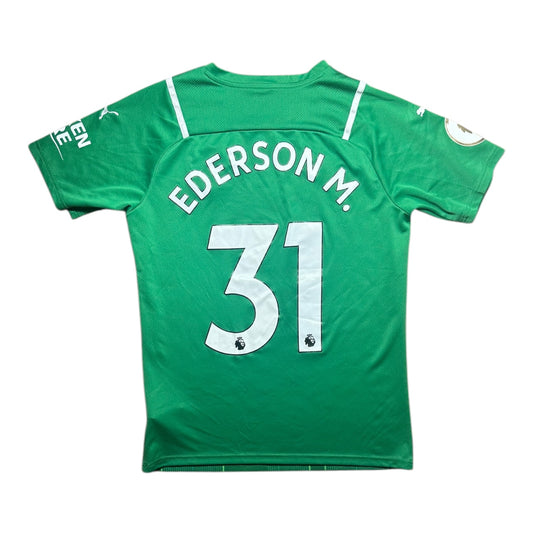 Manchester City Football Shirt 2021/2022 Goalkeeping Shirt Ederson M. 31 (M)