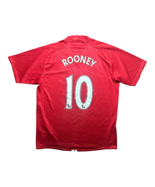 Manchester United Football Shirt 2007/2008 Home Rooney 10 (L)