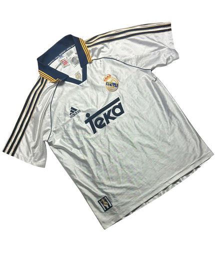 Real Madrid Football Shirt Home 1999/2000 Official Reissue (M)