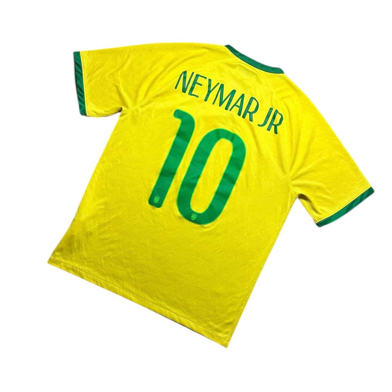 Brazil Football Shirt 2014/2015 Home Neymar JR 10 (M)