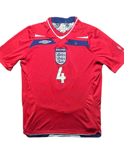 England Football Shirt Away 2008 Gerrard 4 (M)