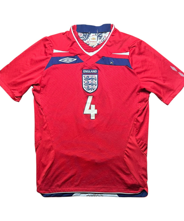 England Football Shirt Away 2008 Gerrard 4 (M)