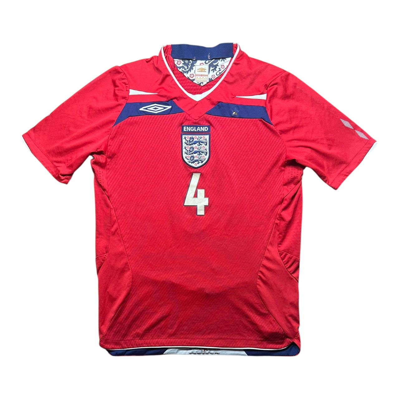 England Football Shirt Away 2008 Gerrard 4 (M)