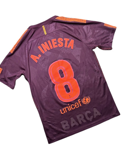 Barcelona Football Shirt 2017/2018 Third A.Iniesta 8 (S)