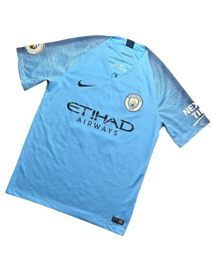 Manchester City Football Shirt 2018/2019 Home Kun Aguero 10 (M)
