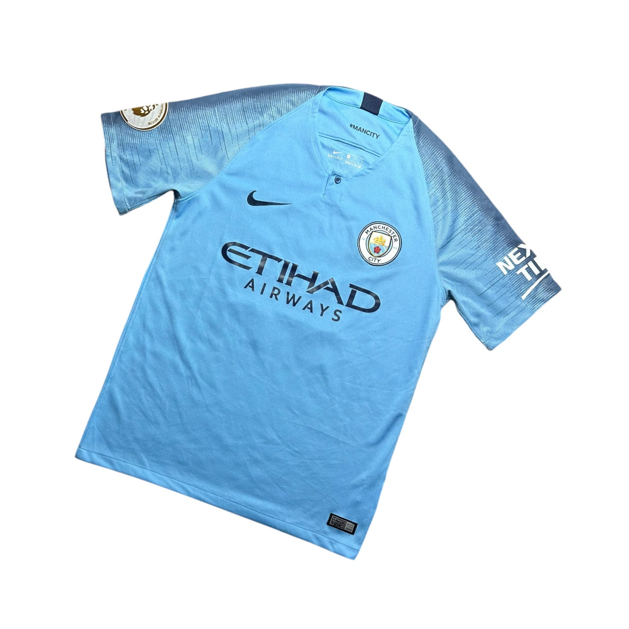 Manchester City Football Shirt 2018/2019 Home Kun Aguero 10 (M)