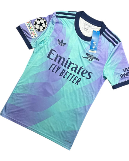 Arsenal Football Shirt 2024/2025 Third White UCL BNWT (S)
