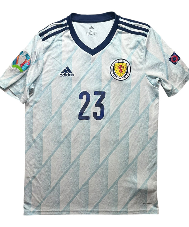 Scotland Football Shirt Away 2020/2021 Gilmour 23 Euro Patches (M)