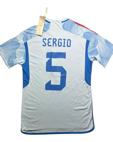 Spain Football Shirt 2022/2023 Away Sergio 5 BNWT (M)