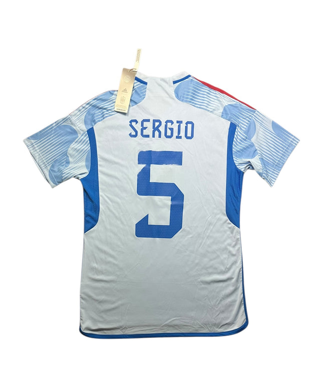 Spain Football Shirt 2022/2023 Away Sergio 5 BNWT (M)