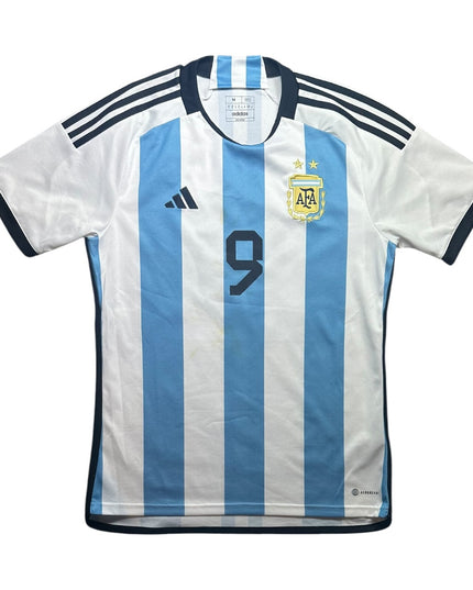 Argentina Football Shirt Home 2022/2023 J.Alvarez 9 (M)