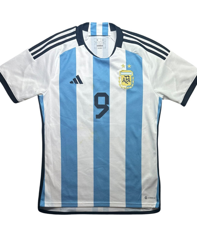 Argentina Football Shirt Home 2022/2023 J.Alvarez 9 (M)