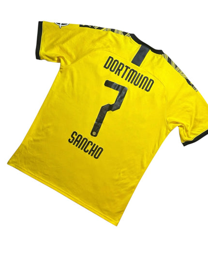 Borussia Dortmund Football Shirt Home 2019/2020 Sancho 7 (L)