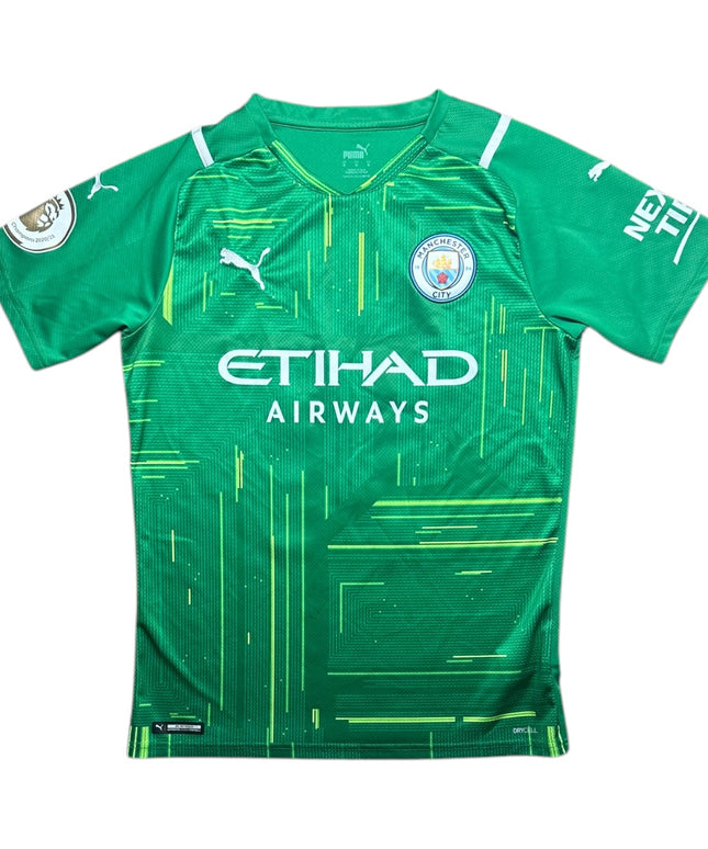 Manchester City Football Shirt 2021/2022 Goalkeeping Shirt Ederson M. 31 (M)