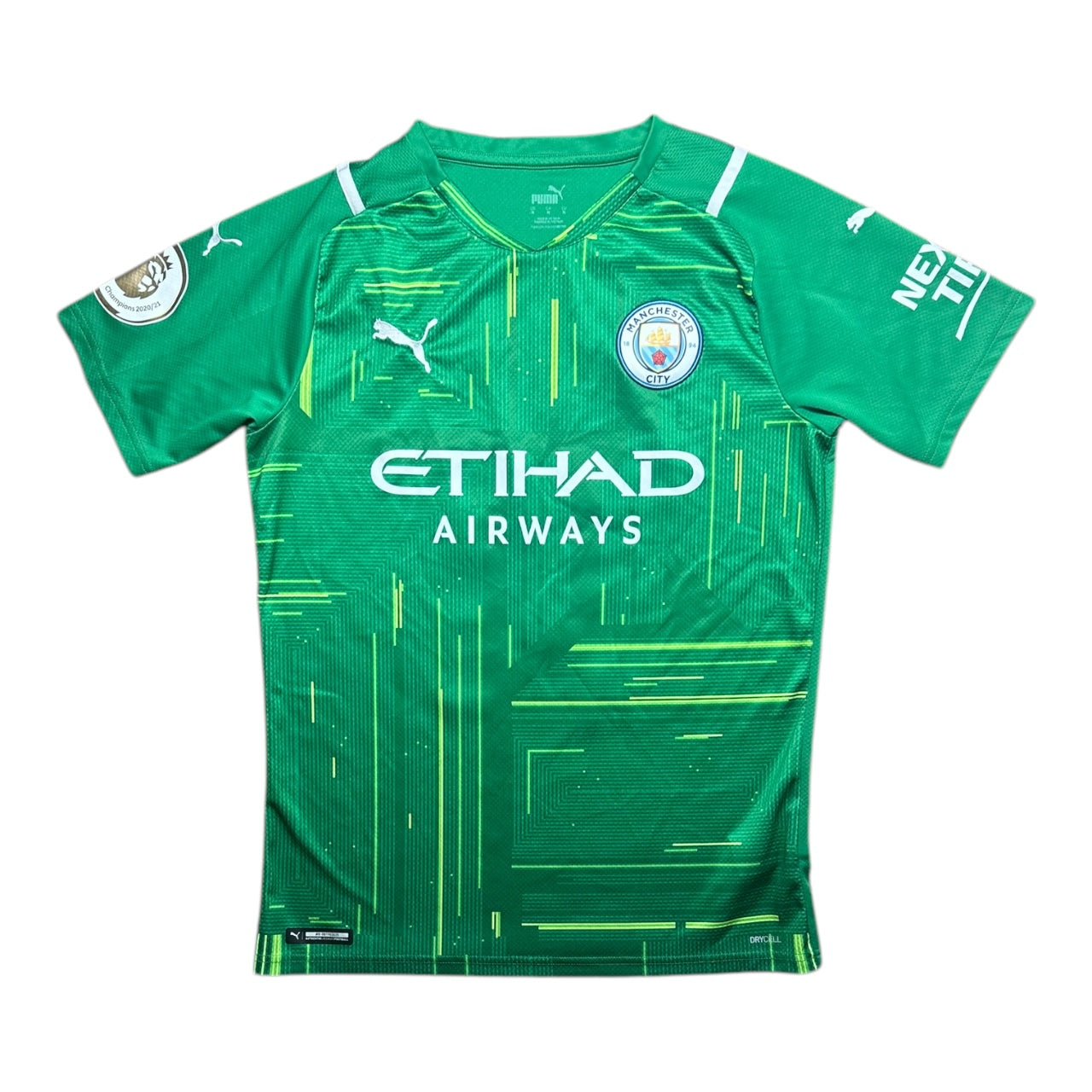 Manchester City Football Shirt 2021/2022 Goalkeeping Shirt Ederson M. 31 (M)