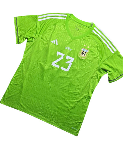 Argentina Football Shirt 2022/2023 Goalkeeping World Cup Final E.Martinez 23 (XL)