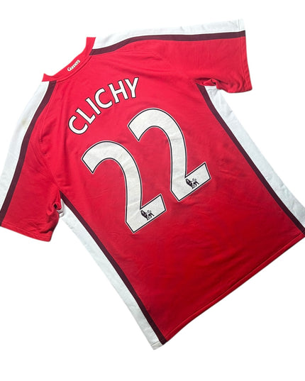Arsenal Football Shirt 2008/2010 Home Clichy 22 (L)