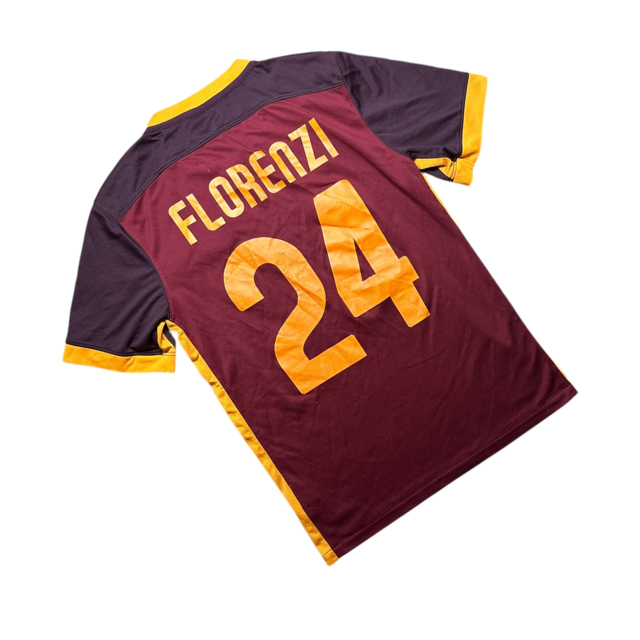 Roma Football Shirt 2015/2016 Home Florenzi 24 (S)
