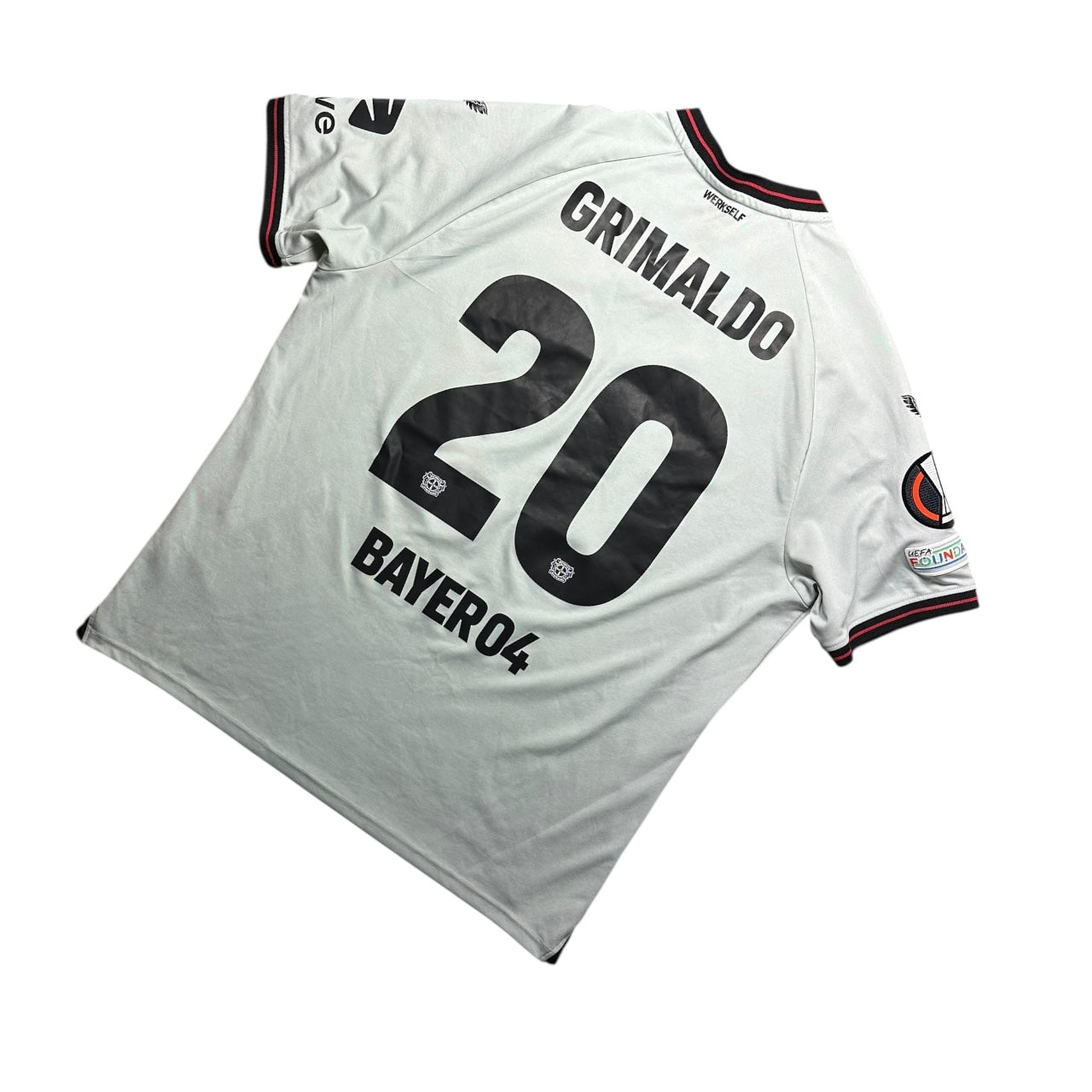 Bayer 04 Leverkusen Football Shirt 2023/2024 Away Grimaldo 20 (XL)