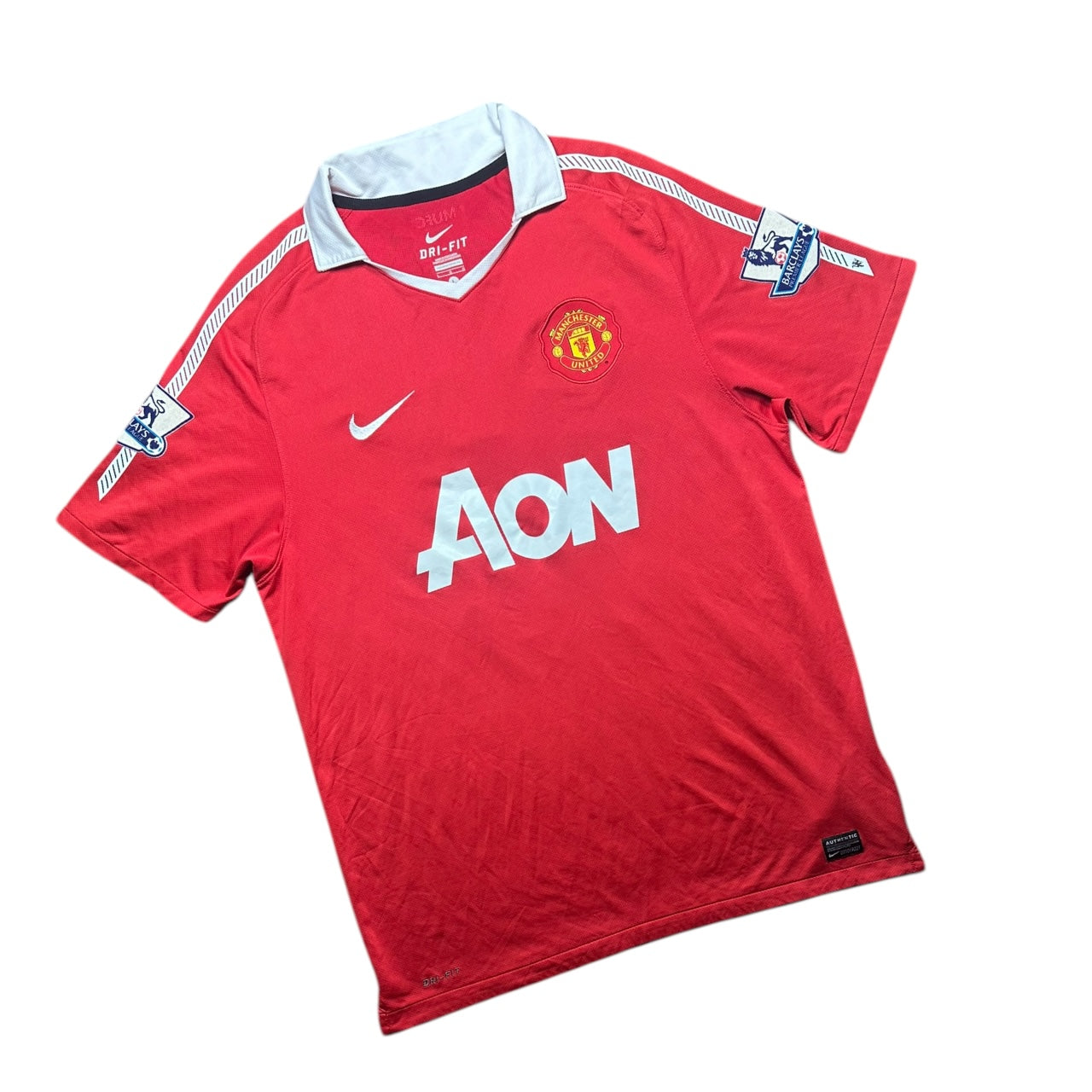 Manchester United Football Shirt 2010/2011 Home Vidic 15 (L)