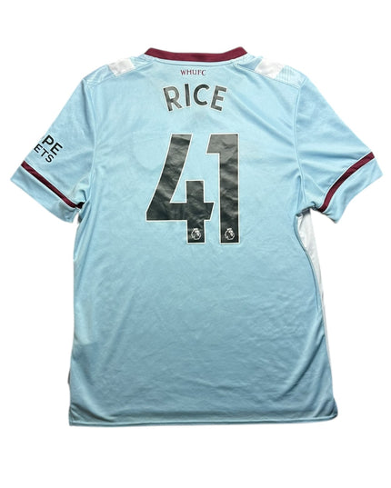 West Ham Football Shirt 2021/2022 Away Rice 41 (XL)